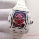 2017 Fake Richard Mille RM 052 Watch SS White Ceramic Bezel Red Skull Rubber  (10)_th.jpg